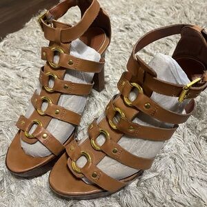 Brown Strappy Sandals